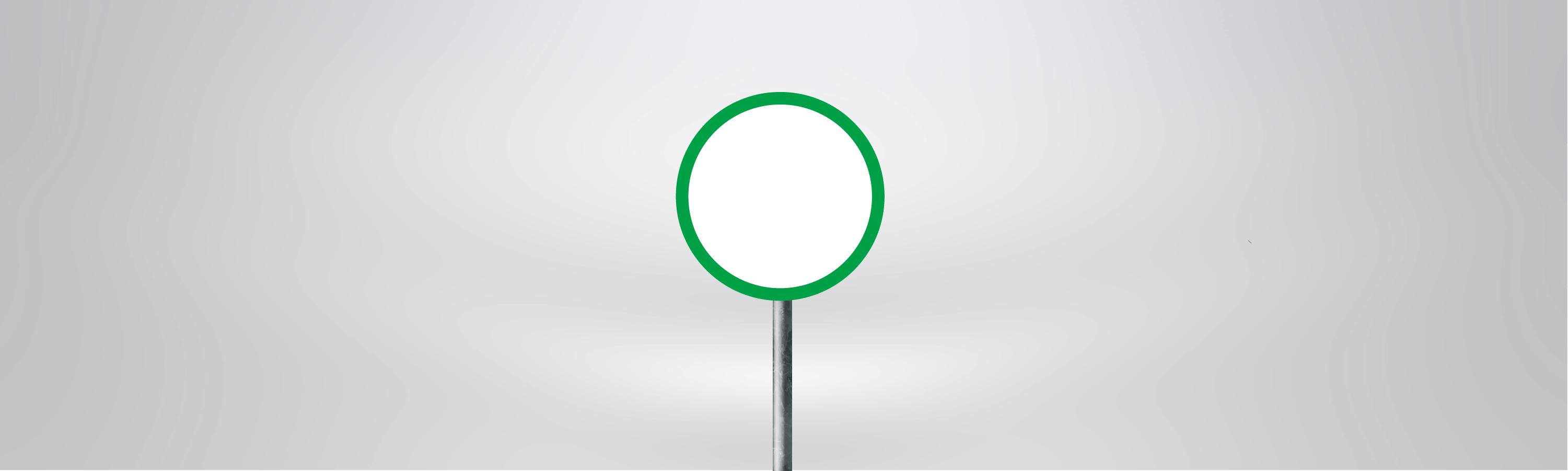 Traffic Signs - What does the green circle on a white background sign mean?